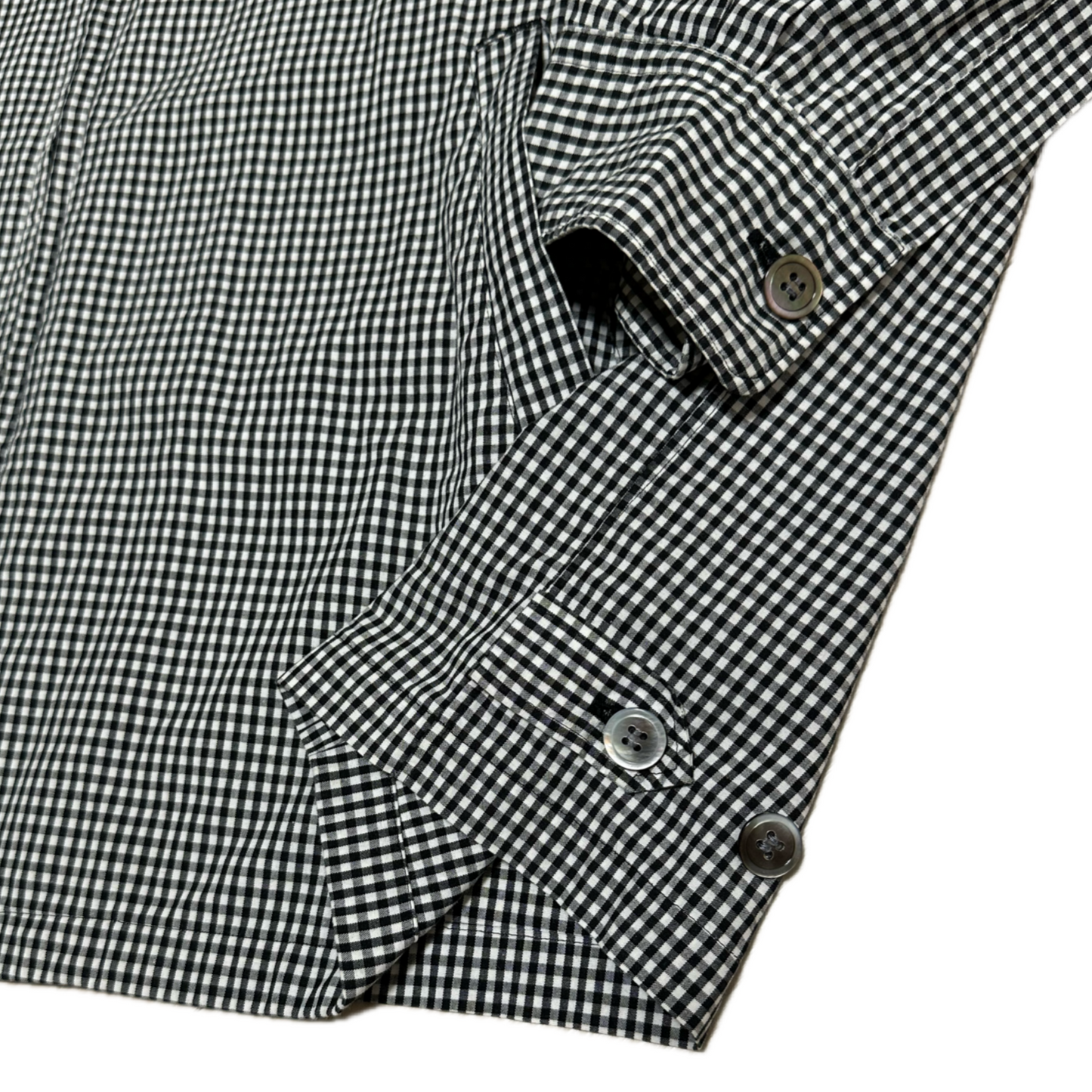 COMME des GARÇONS HOMME Gingham Zip Shirt Jacket